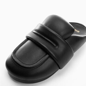 New Never worn MANGO Quilted slingback loafer    size 40